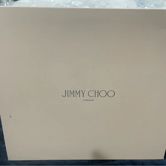 Jimmy Choo Vantage Suede Lace Navy Heels size 6 - Picture 7 of 10